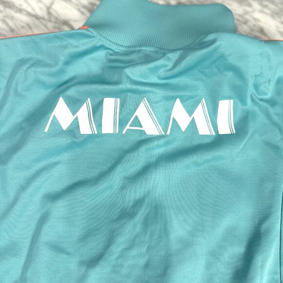 Adidas Originals Aqua MLS Inter Miami CF 24’ Full-Zip Jacket Men’s Large JJ1829 - Picture 15 of 15
